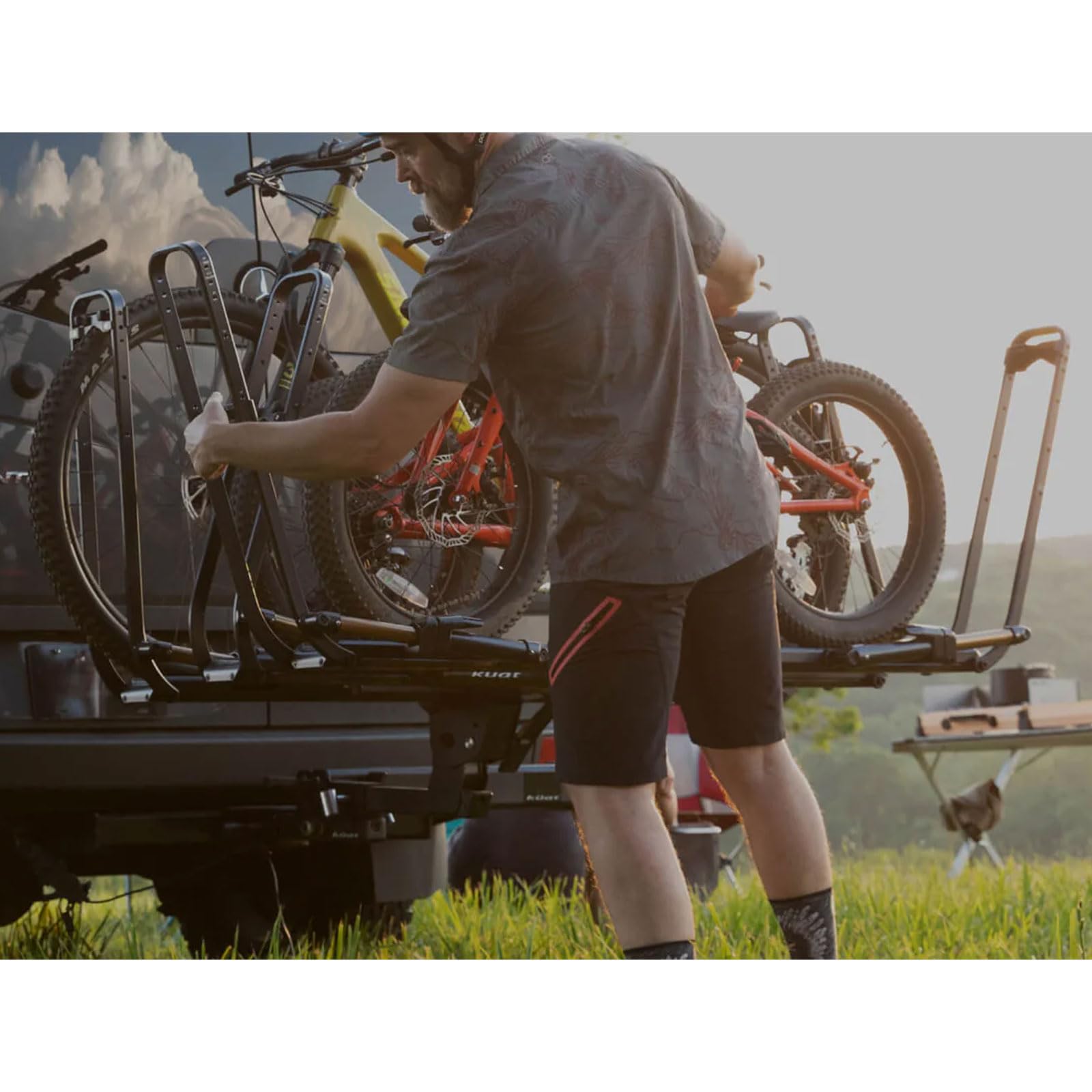 Piston Pro Add-On KUAT - Rugged Durable Portable No Frame Contact Easy-to-Attach Bicycle Rack Expansion Kit Compatible with 2" Piston Pro Hitch Rack, 1-Bike Capacity