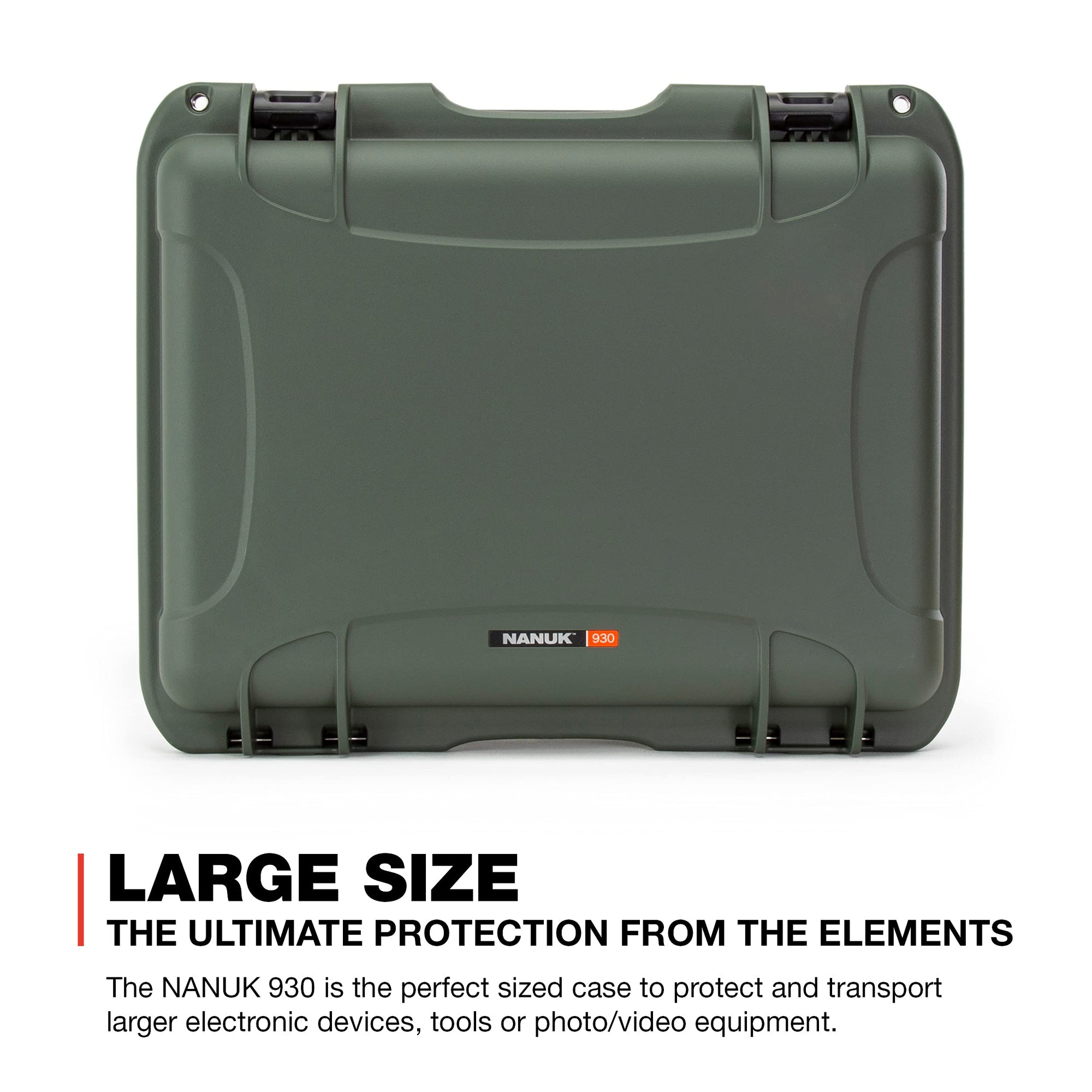 Waterproof Nanuk 930 Hard Case with Padded Dividers - Olive