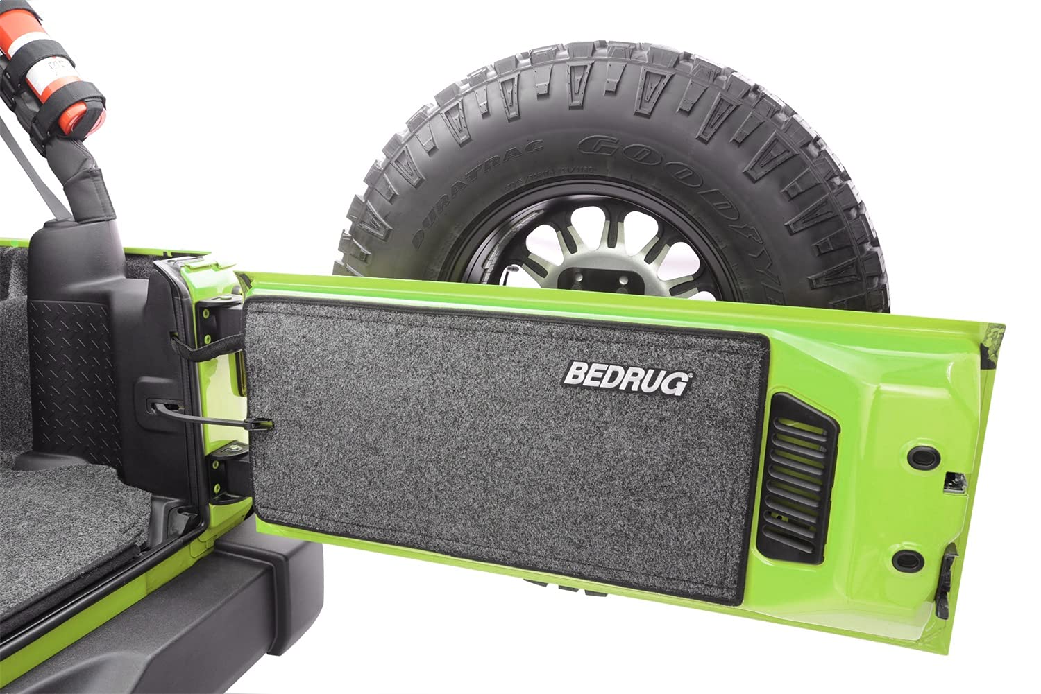 Jeep Tailgate Mat BedRug | Fits 2018 - 2026 Jeep Wrangler JL, JLU, 2 dr./4 dr., 1 pc. | Charcoal Grey, BRJLTG