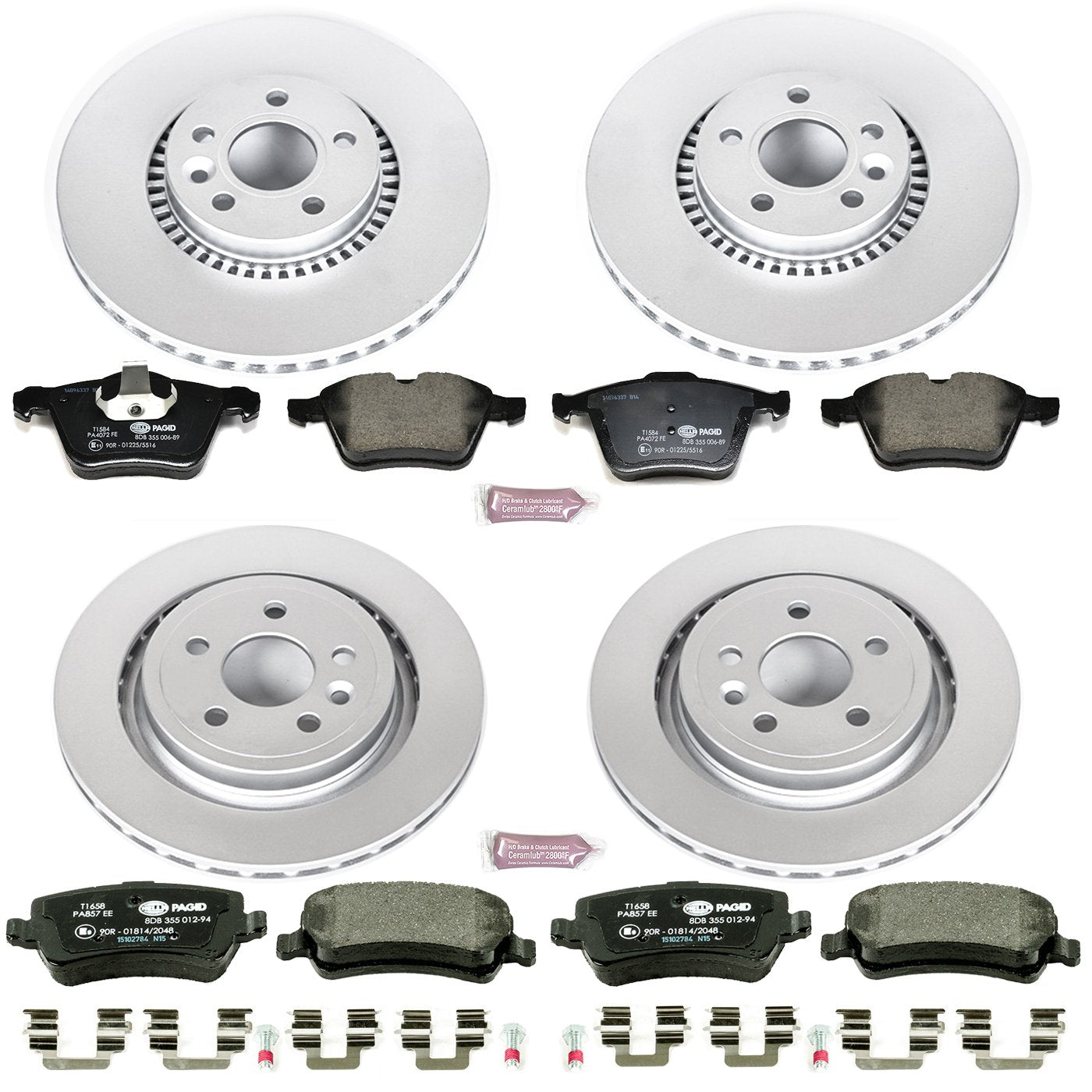 Euro-Stop Brake Kit Power Stop ESK5614 For Volvo S60 2011-2014, Volvo S80 2007-2014 [Model Specific]