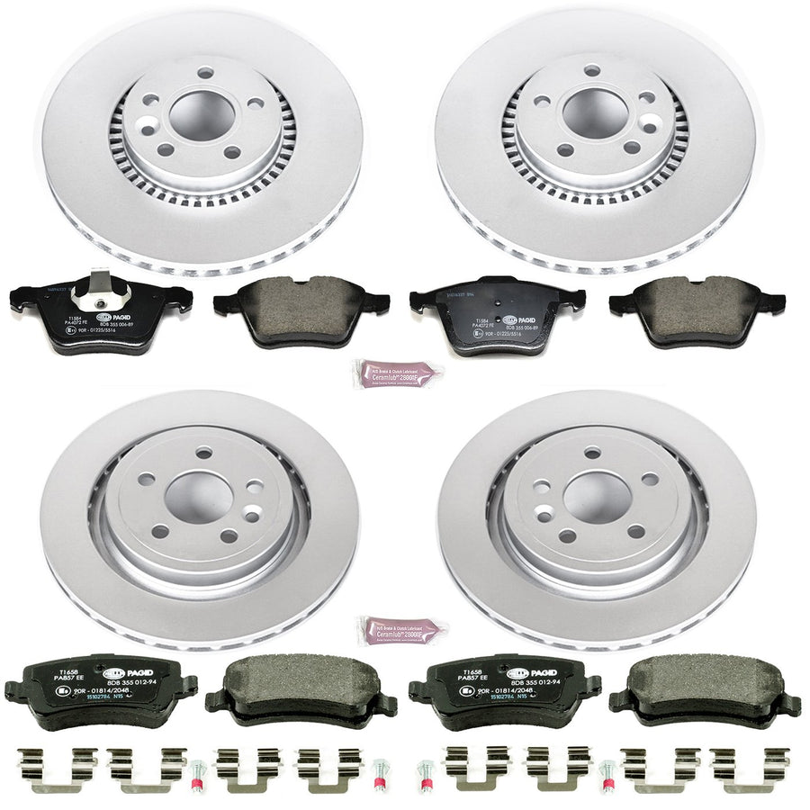 Euro-Stop Brake Kit Power Stop ESK5614 For Volvo S60 2011-2014, Volvo S80 2007-2014 [Model Specific]