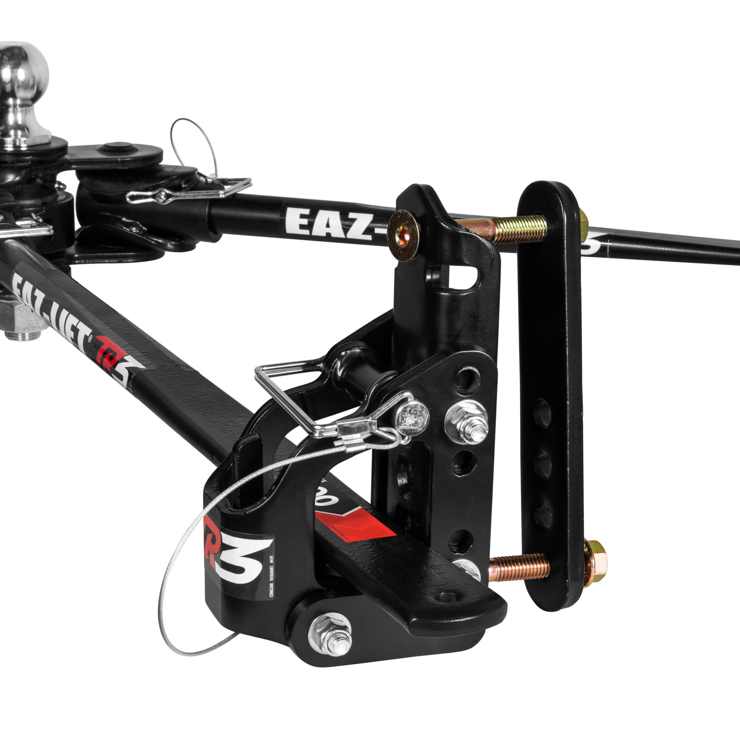 Eaz-Lift Camco TR3 1,000lb Weight Distribution Hitch Kit - Features Adjustable Sway Control & Pre-Installed 2-5/16-inch Hitch Ball - 1,200lb Max Tongue Weight Rating (48900)