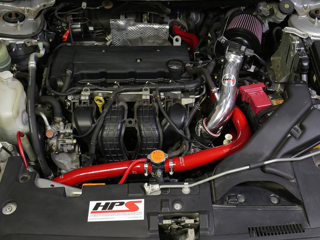 Red HPS Performance 57-1609-RED Silicone Radiator and Heater Hose Kit Coolant