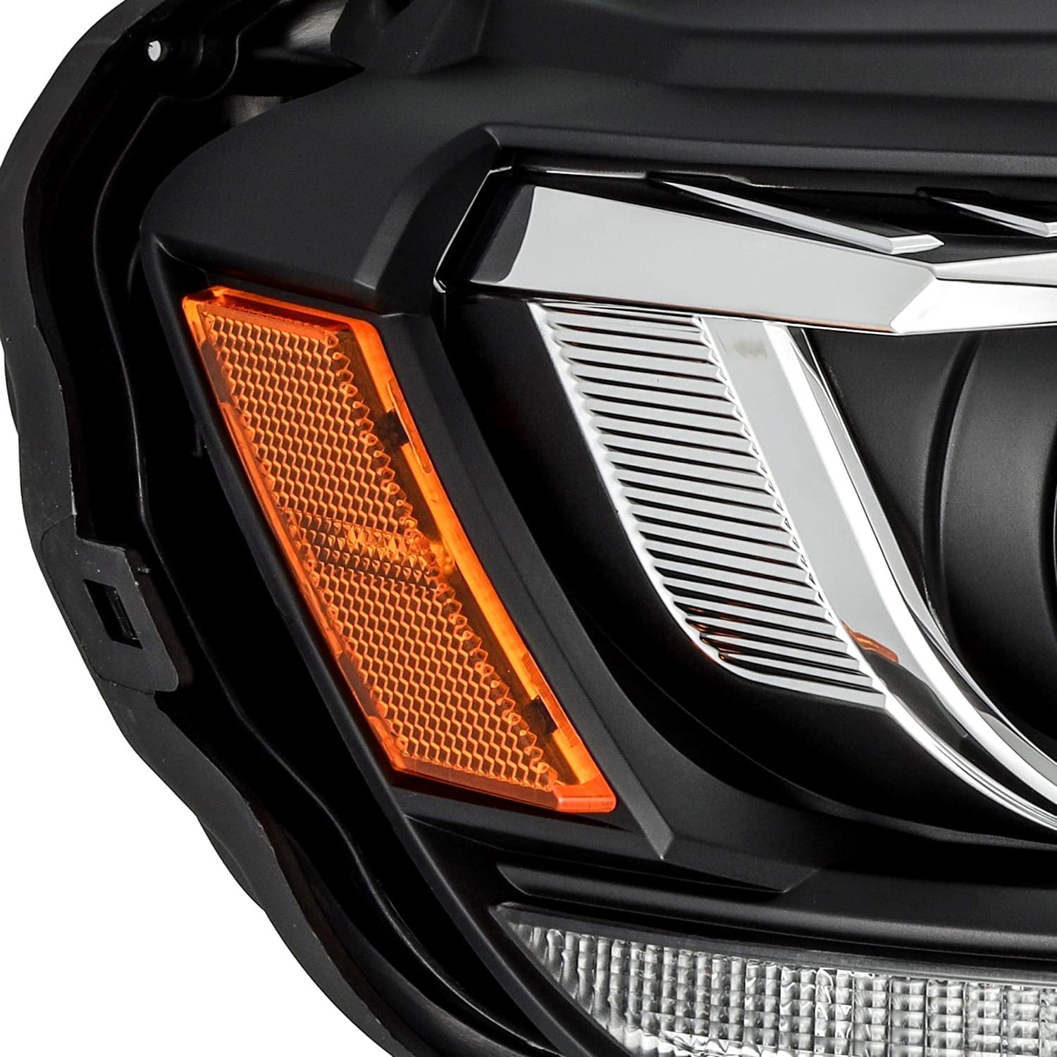 Ford Ranger AlphaRex 2019+ PRO-Series Proj Headlights Plank Style Black w/Seq Signal/DRL