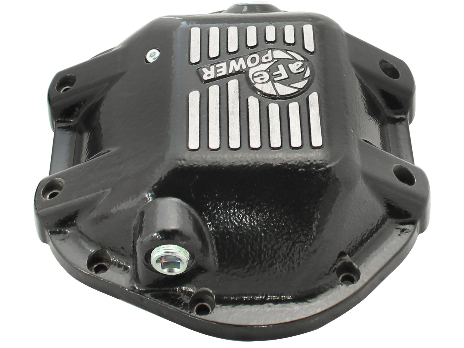 aFe POWER Rear Differential Cover Pro Series Black w/Machined Fins - #46-70162 - Jeep Wrangler (TJ/JK) 97-18