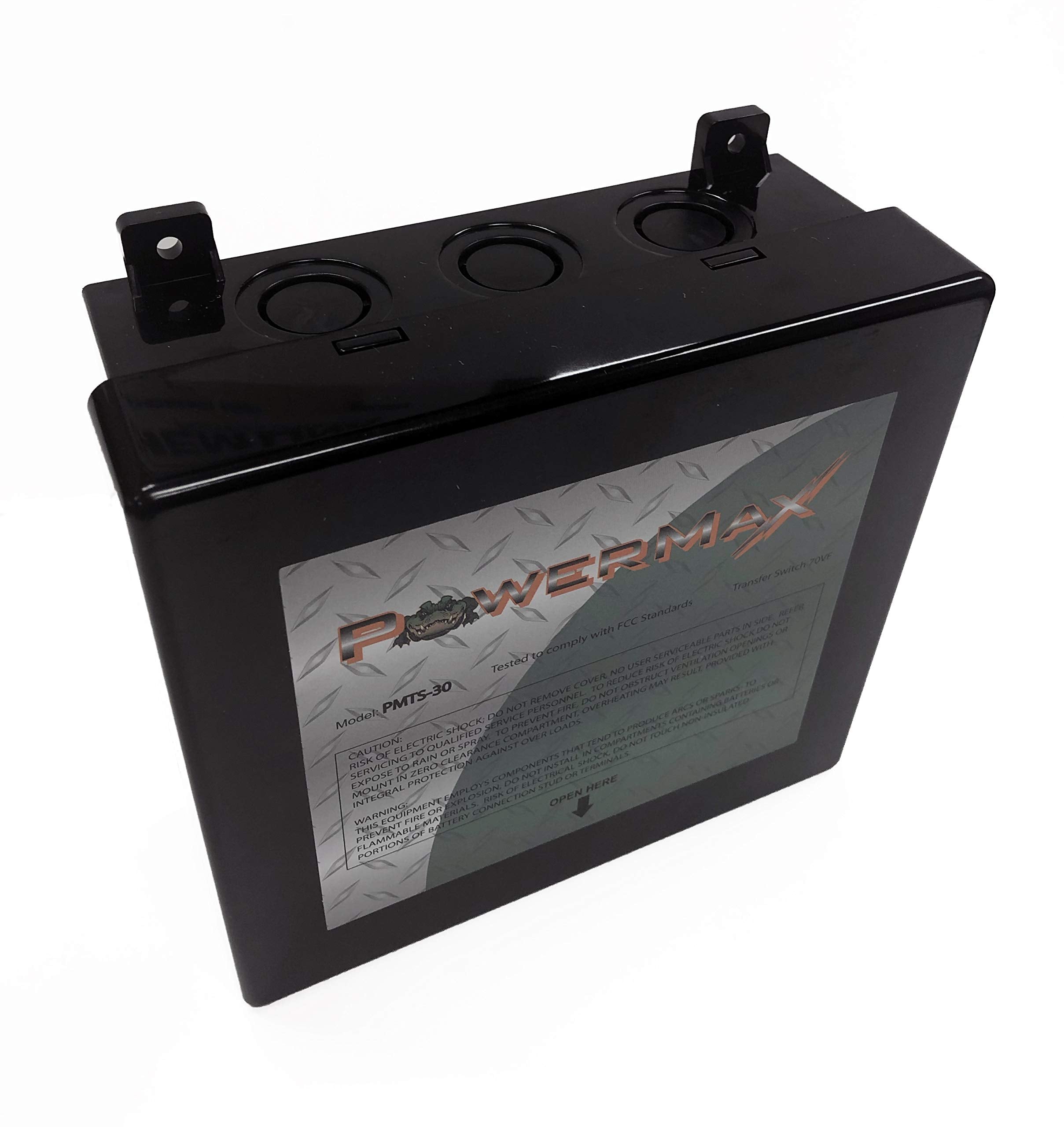 PMTS-30 PowerMax 30 Amp Automatic Transfer Switch with 12 Volt DC Relay | 2 – 110Vac inputs to a Single 110Vac Output | Off-Grid | Back-up Power Solutions