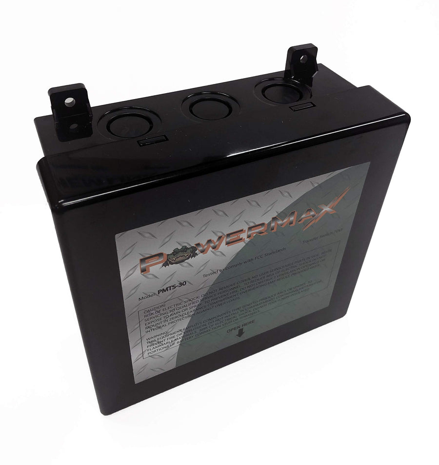 PMTS-30 PowerMax 30 Amp Automatic Transfer Switch with 12 Volt DC Relay | 2 – 110Vac inputs to a Single 110Vac Output | Off-Grid | Back-up Power Solutions