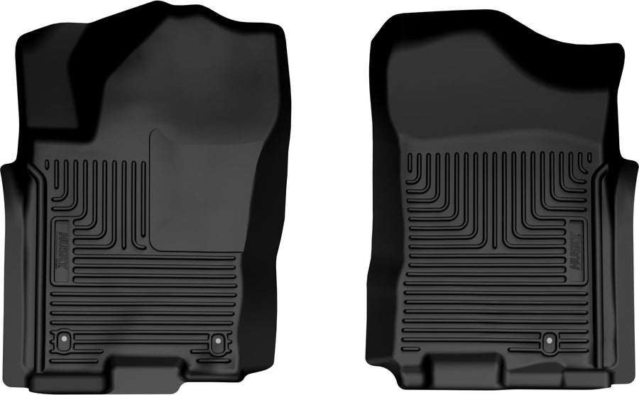 Weatherbeater Husky Liners Floor Mats | Fits 2008-2015 Nissan Armada | Front Row - Black, 2-pc | 18341