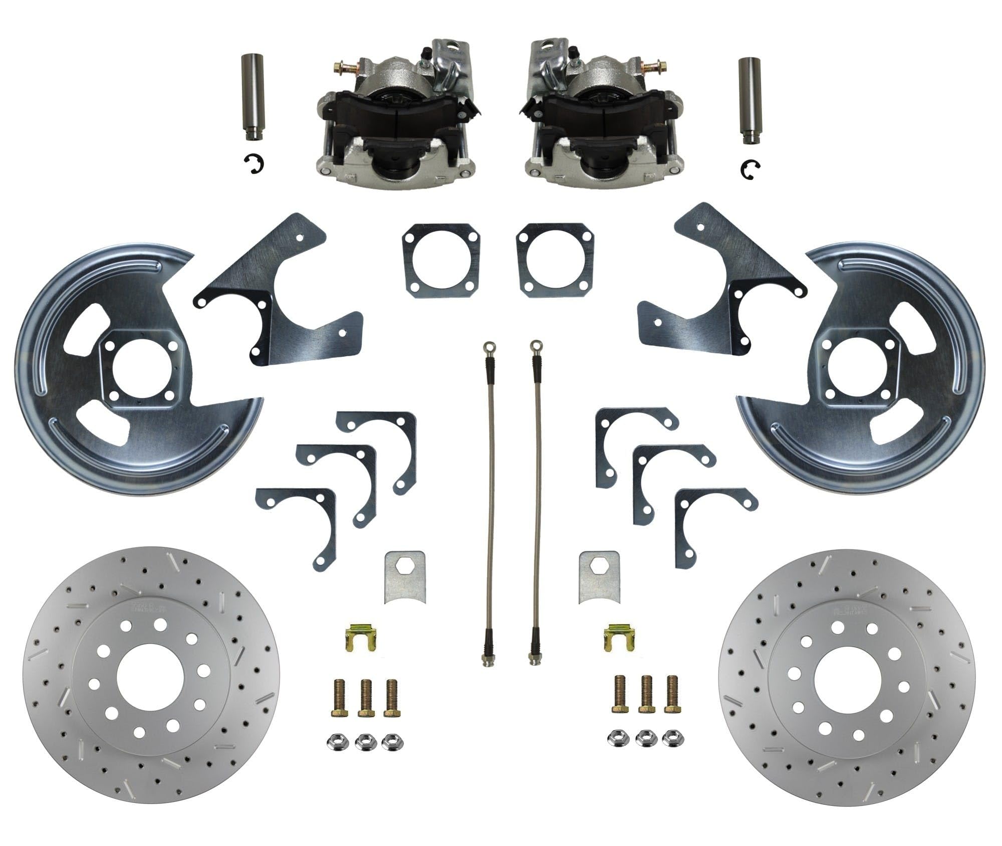 RC1001X Leed Brakes Rear Disc Brake Conversion Kit - Maxgrip Xds - Gm 10 and 12 Bolt Axles 5 X4.75 Non Staggered Shocks