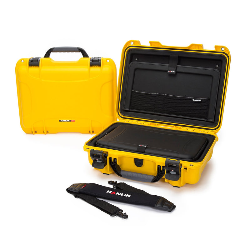 Hard Camera Case Nanuk 923 with Laptop Insert Kit, Yellow (923-LK04)