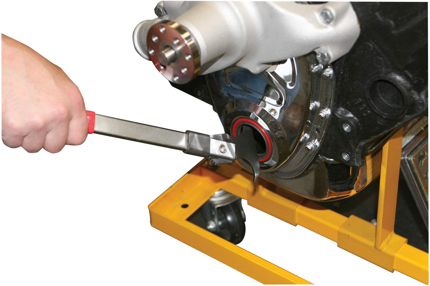 Seal Puller Performance Tool W1219 Professional, Heat Treated Steel, Dual Hook Tips for Oil and Grease Seals Removal