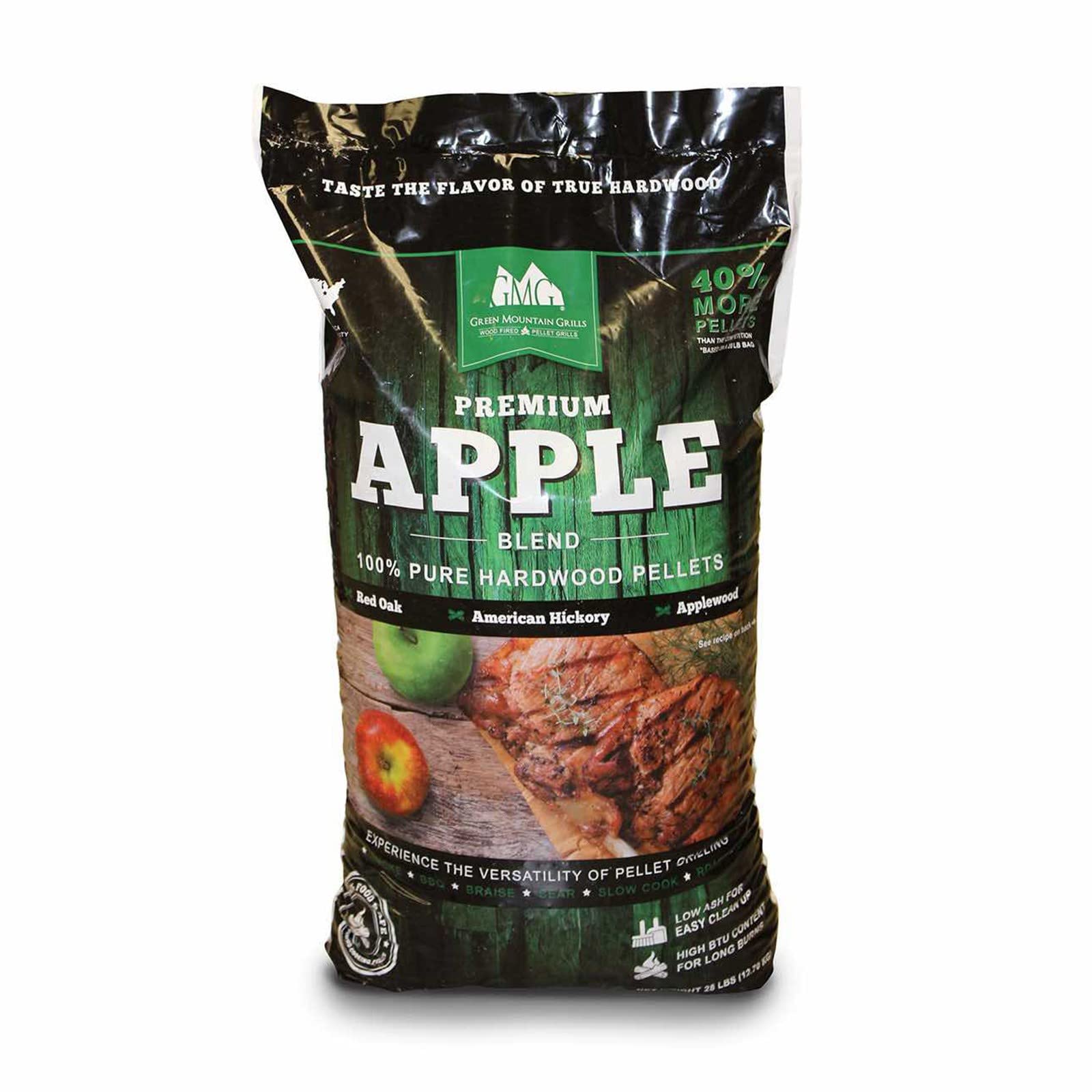 Apple Blend Premium Wood Grilling Pellets - 28lbs.