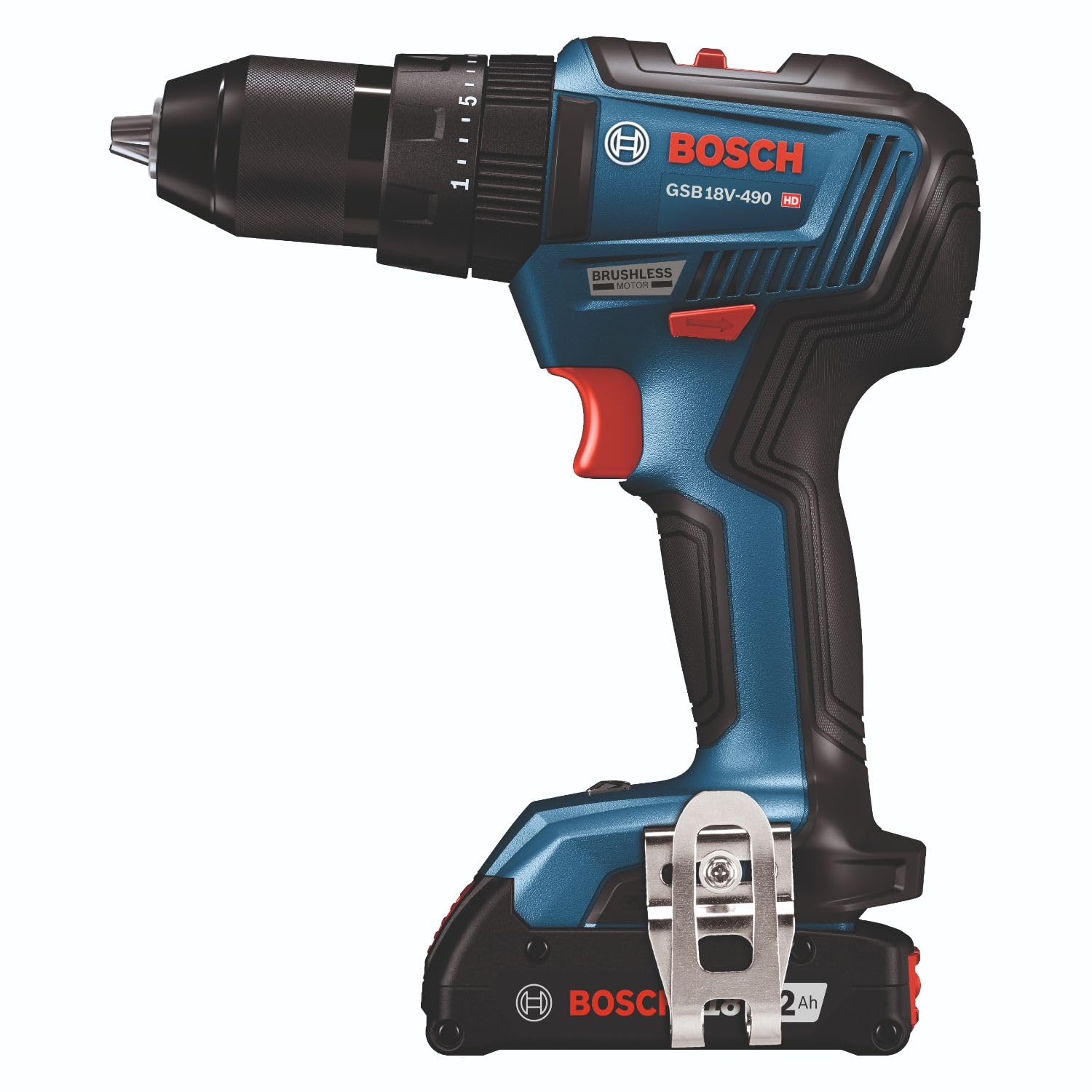 GXL18V-240B22 Bosch 18V 2-Tool Combo Kit with 1/2 In. Hammer Drill/Driver, Two-In-One 1/4 In. and 1/2 In. Bit/Socket Impact Driver/Wrench and (2) 2 Ah Standard Power Batteries
