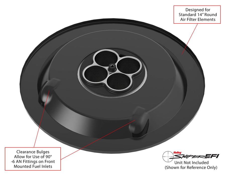Air Cleaner Drop Base Sniper EFI 120-511 - Black