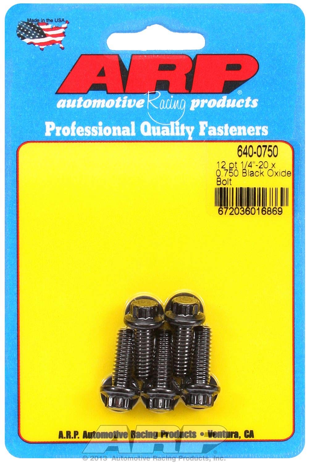 Oxide ARP (640-0750) Bolt, Black