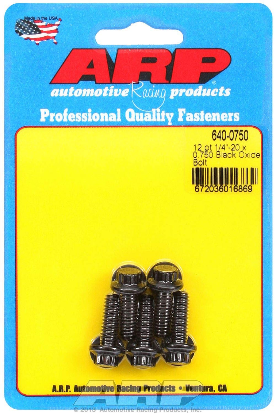 Oxide ARP (640-0750) Bolt, Black