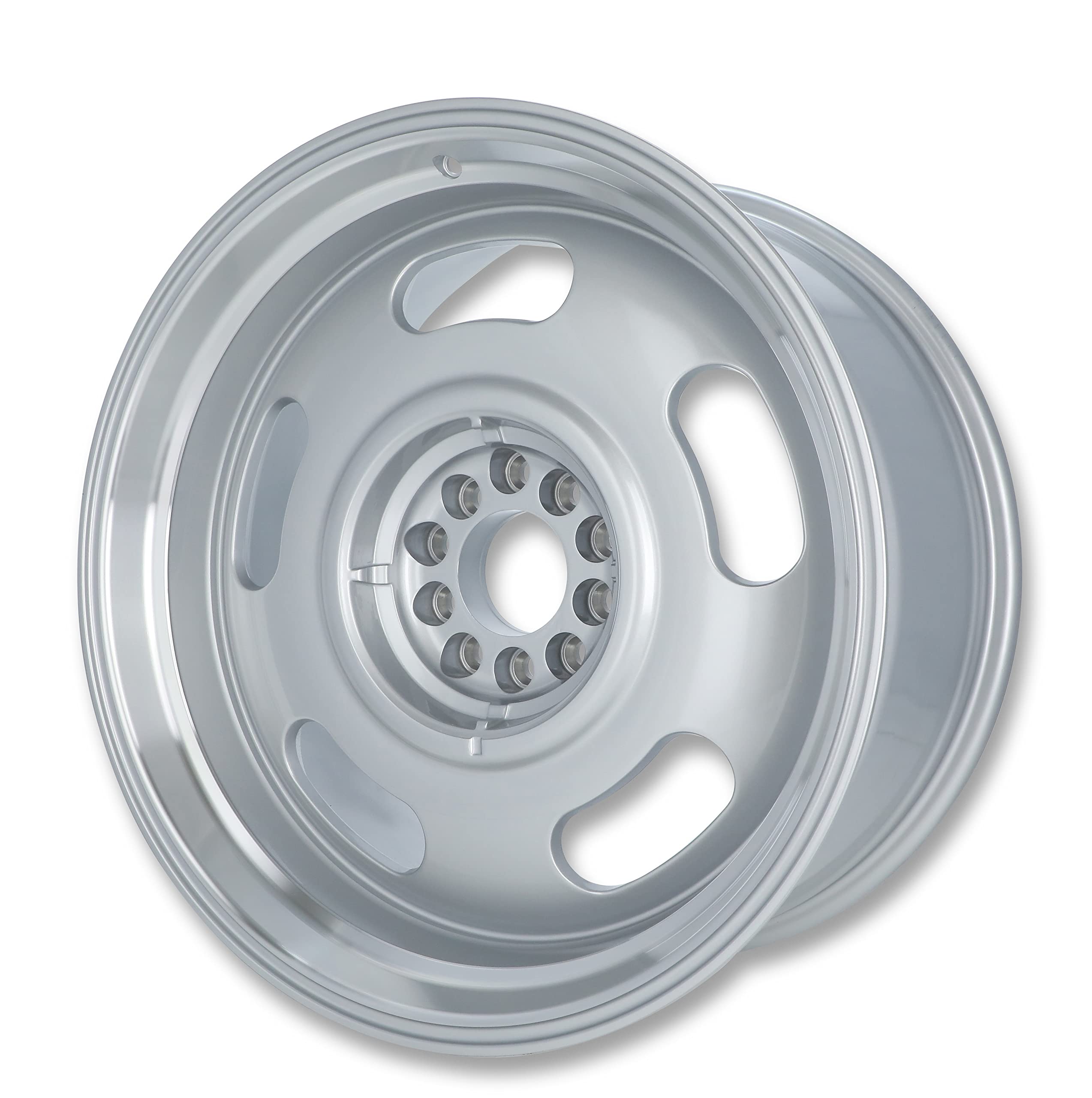 107 Series REV Wheels 107S-2950600 Rally 20x9.5-5.25 bs - 5x4.75/5x120.65/5x5/5x127 -Gray/Machine Lip