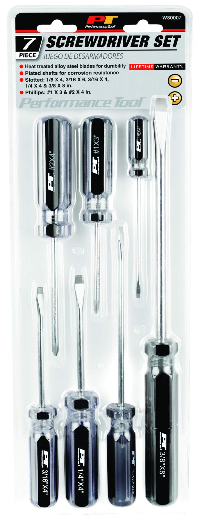 W80007 Performance Tool 7-piece Screwdriver Set