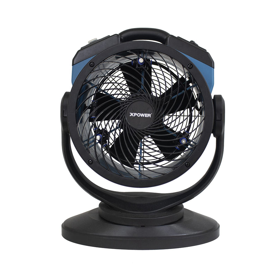 Misting Fan XPOWER FM-68, Outdoor Cooling, Oscillating, Heavy Duty, Powerful, High Velocity, 3-Speed, Ideal for Camping, Patios, Picnics, & More, 15 In