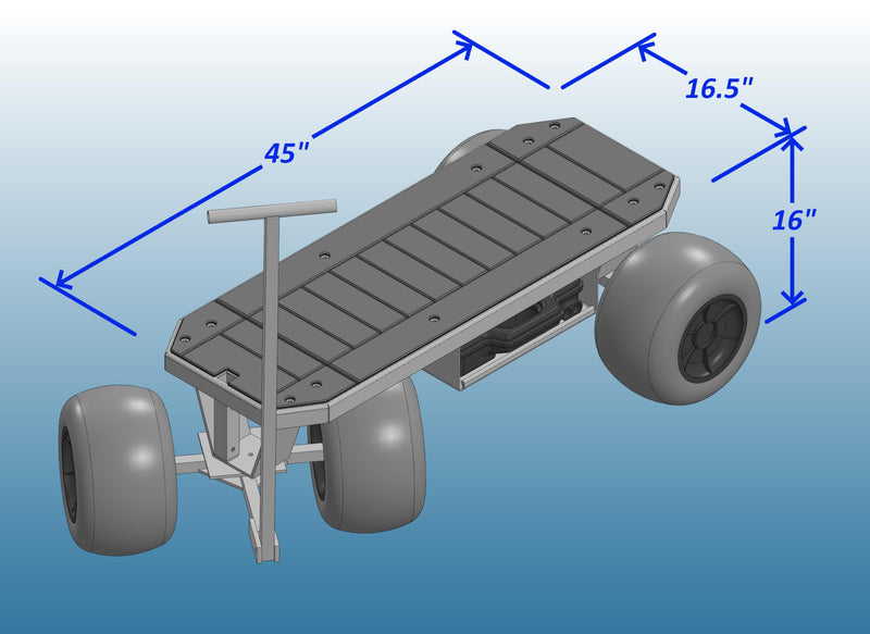 eFoil Board Buggy Alumacart - Haul Your efoil to The Shore with Ease! Made in The USA!