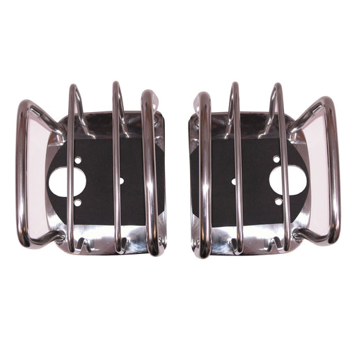 Euro Guard Kit, Tail Light, Rugged Ridge | Stainless Steel | 11103.02 | Fits 1976-2006 Jeep CJ & Wrangler