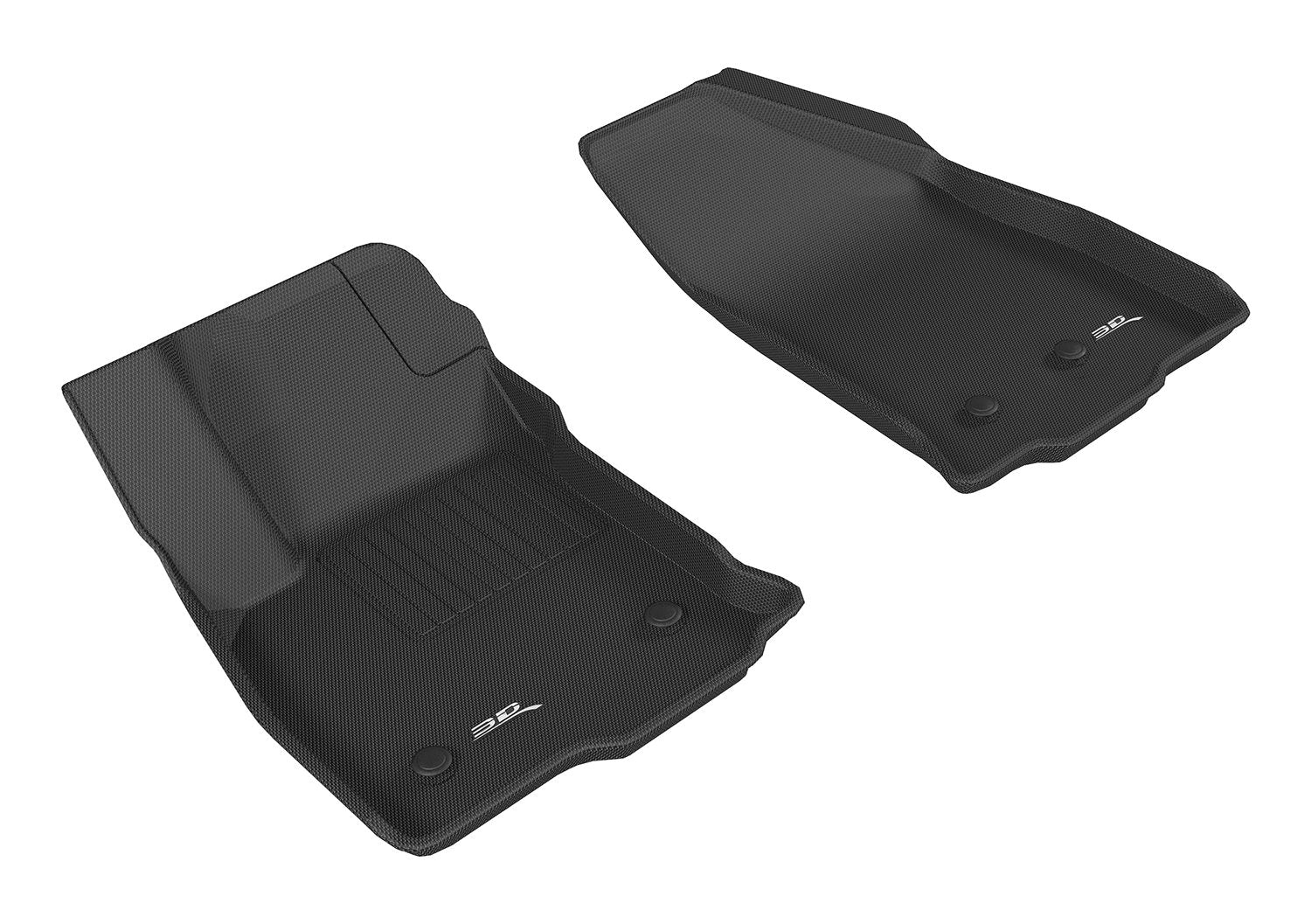 Kagu 3D MAXpider Custom Fit Floor Mat (Black) for 2016-2019 Chevrolet Volt - 1ST Row