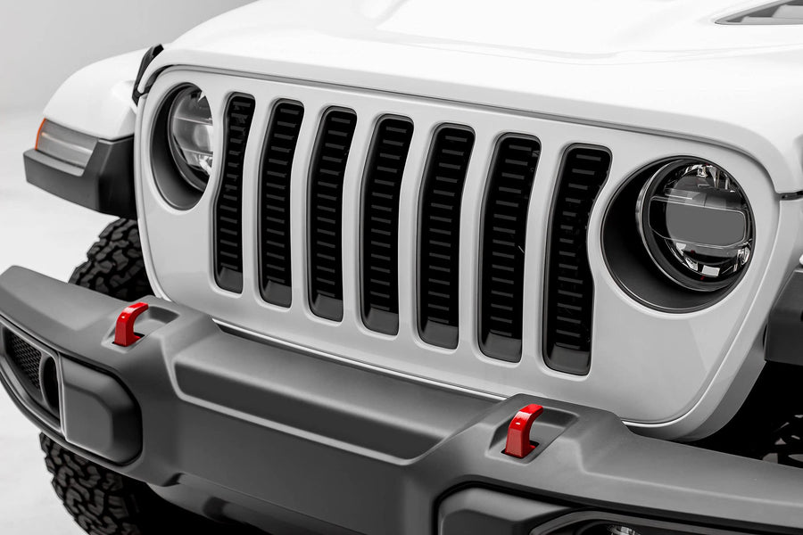 JL Jeep Gladiator, Billet Grille, Black, 1 Pc, Insert, Does Not Fit Vehicles with Camera - PN #6204931
