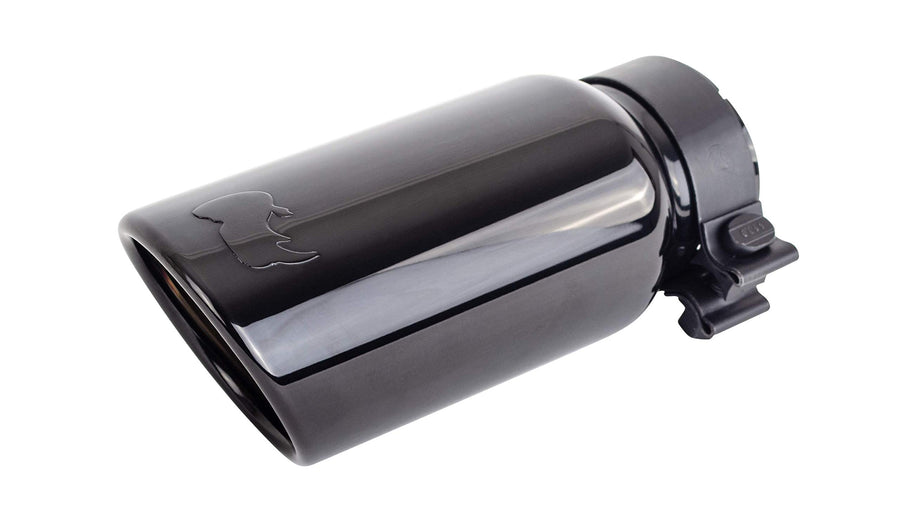 Exhaust Tip Go Rhino | Black Chrome, Stainless Steel | GRT3414BC | Fits 4" Diameter Exhaust Tubes