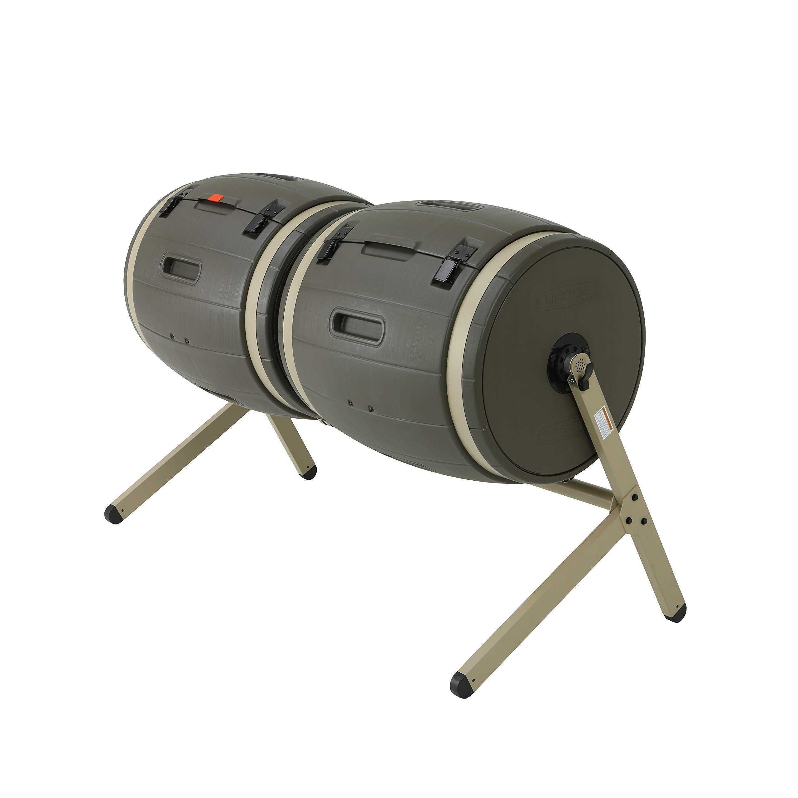 Double Bin Lifetime 60309 Rotating Composter, 100 Gallon