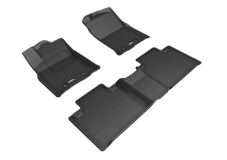 KAGU 3D MAXpider Floor Mat (BLACK) Compatible with TOYOTA TACOMA ACCESS CAB 2018-2023 - Full Set