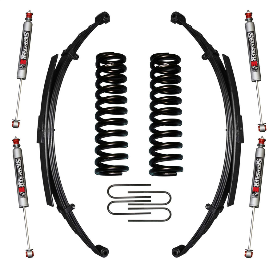 Suspension Lift Kit w/Shock Skyjacker 176BKS-M Incl. Front/Rear Springs 6 in. Lift w/Shock M95 Performance Shocks Rear U Bolt Kit