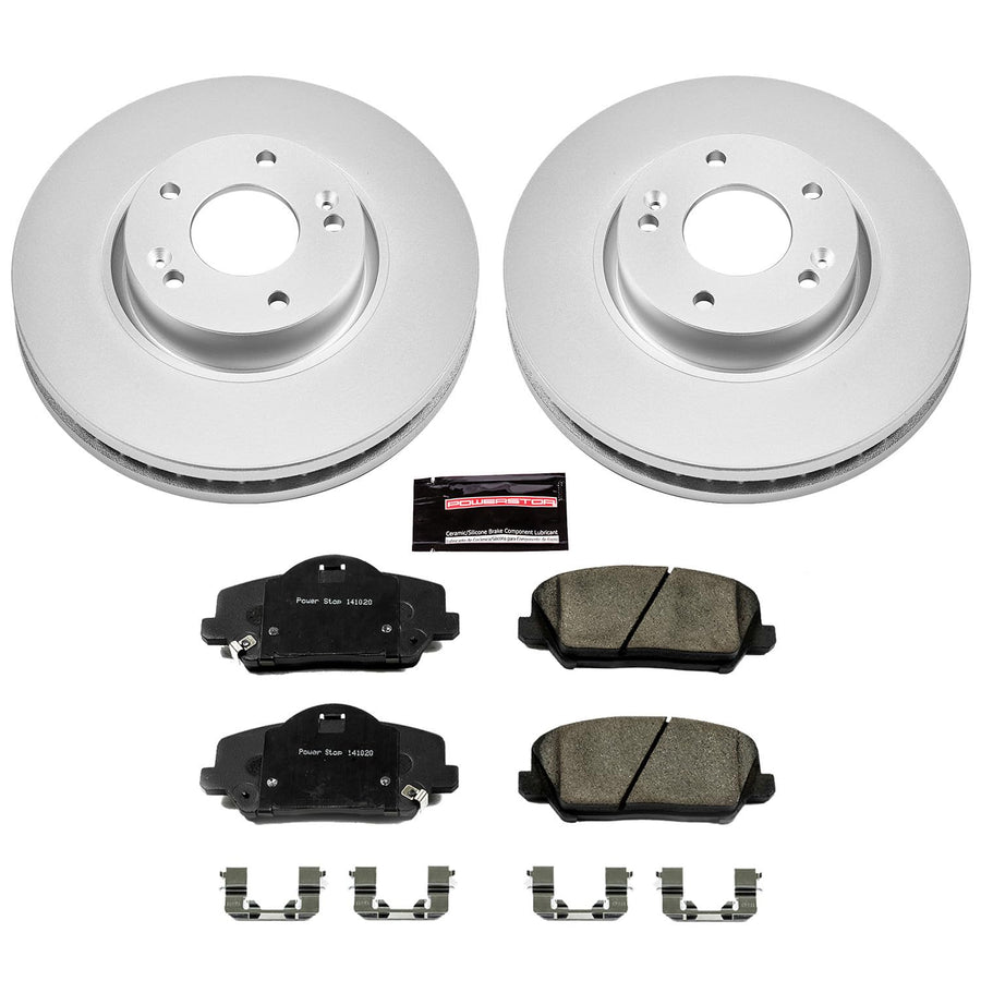 Power Stop Front CRK6935 Z17 Evolution Geomet Coated Brake Kit For Kia Forte Koup 2014-2016, Kia Forte5 2014-2016 [Model Specific]