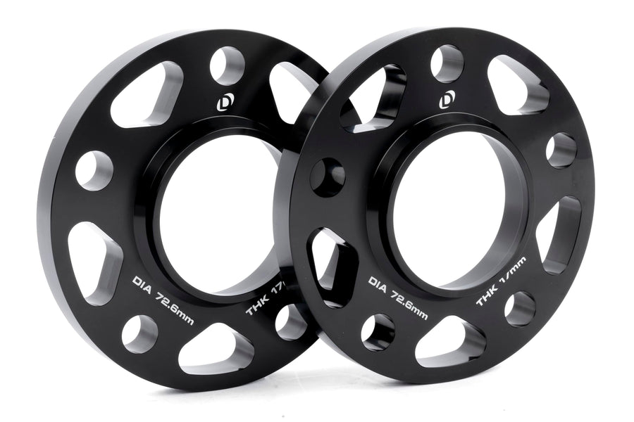 Dinan Wheel Spacers D210-2042 5x120 Bolt Circle - 72.6mm Center Bore - 17mm Thick - Pair