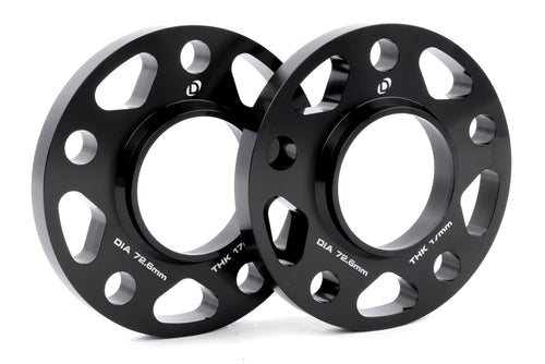 Dinan Wheel Spacers D210-2042 5x120 Bolt Circle - 72.6mm Center Bore - 17mm Thick - Pair