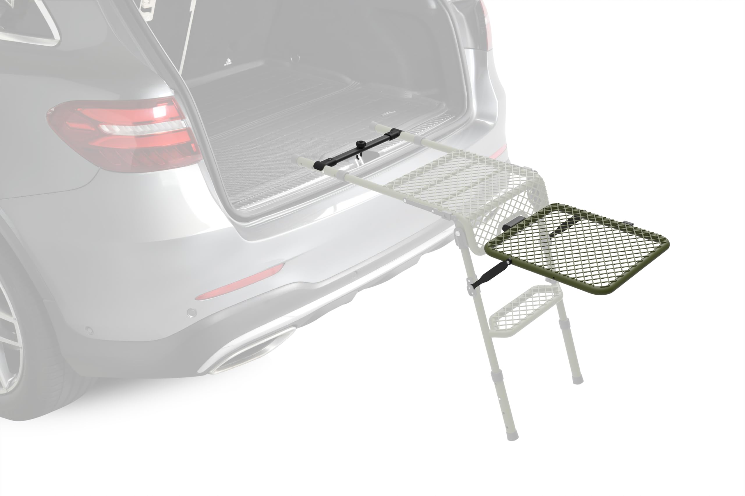 3D MAXpider Tire Step (6127A-AG) Table Extension Kit - Includes Extension Table, Trunk Connector, Carry Bag, for Additional Space, Extra Convenience, Camping - Army Green (NO TIRE Step)