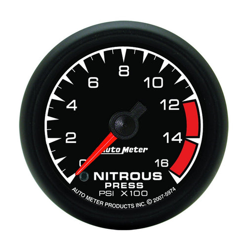 Auto Meter 2-1/16" 0-1600 PSI Full Sweep Electric Nitrous Pressure Gauge 5974 ES