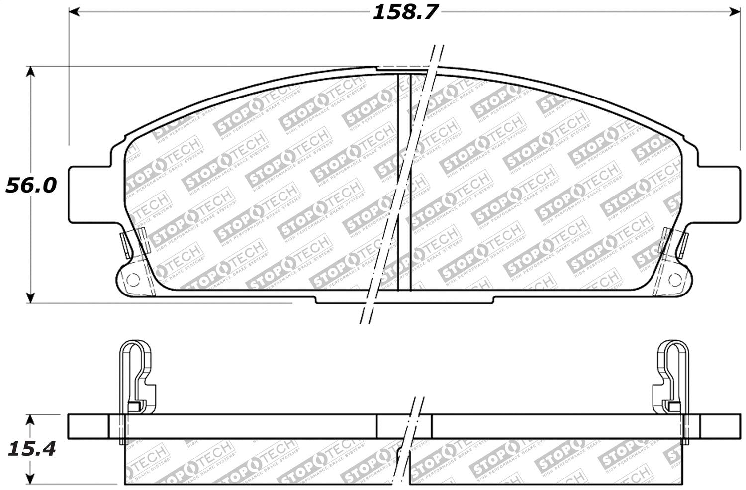 Brake Pads StopTech 305.06910 Street Select with Hardware