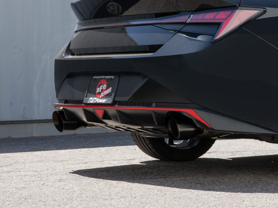 aFe Power 3 IN Takeda 304 Stainless Steel Cat-Back Exhaust w/Black Tips Fit Hyundai Elantra N 22-23 L4-2.0L (t) 49-37028-B