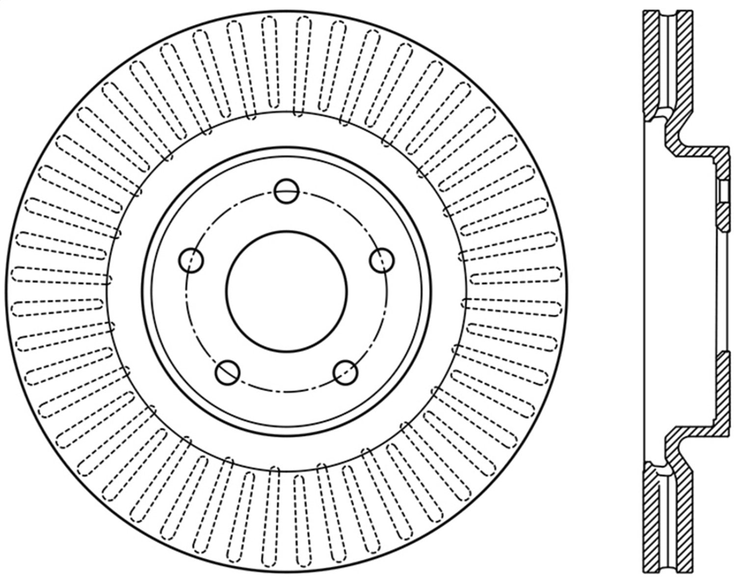 Front Left StopTech 126.42120SL Sport Slotted Brake Rotor