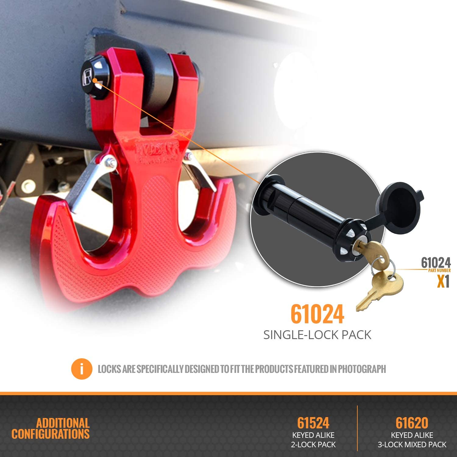 61024 InfiniteRule Security | Hook Lock for Monster Hook Swivel Hook and Hammerhead Hook