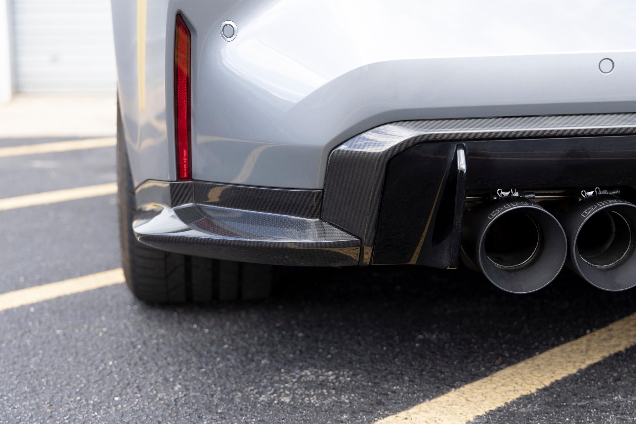 Dinan Rear Side Splitters D980-0048 - Gloss Twill Carbon Fiber - Pair