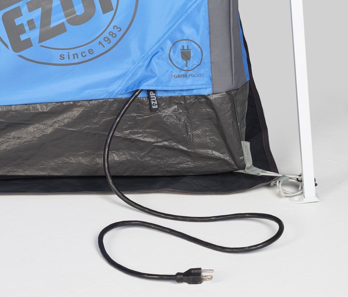 Camping Cube E-Z UP 6.4, Converts 10' Straight Leg Canopy into Camping Tent, Royal Blue (Canopy/Shelter NOT Included)