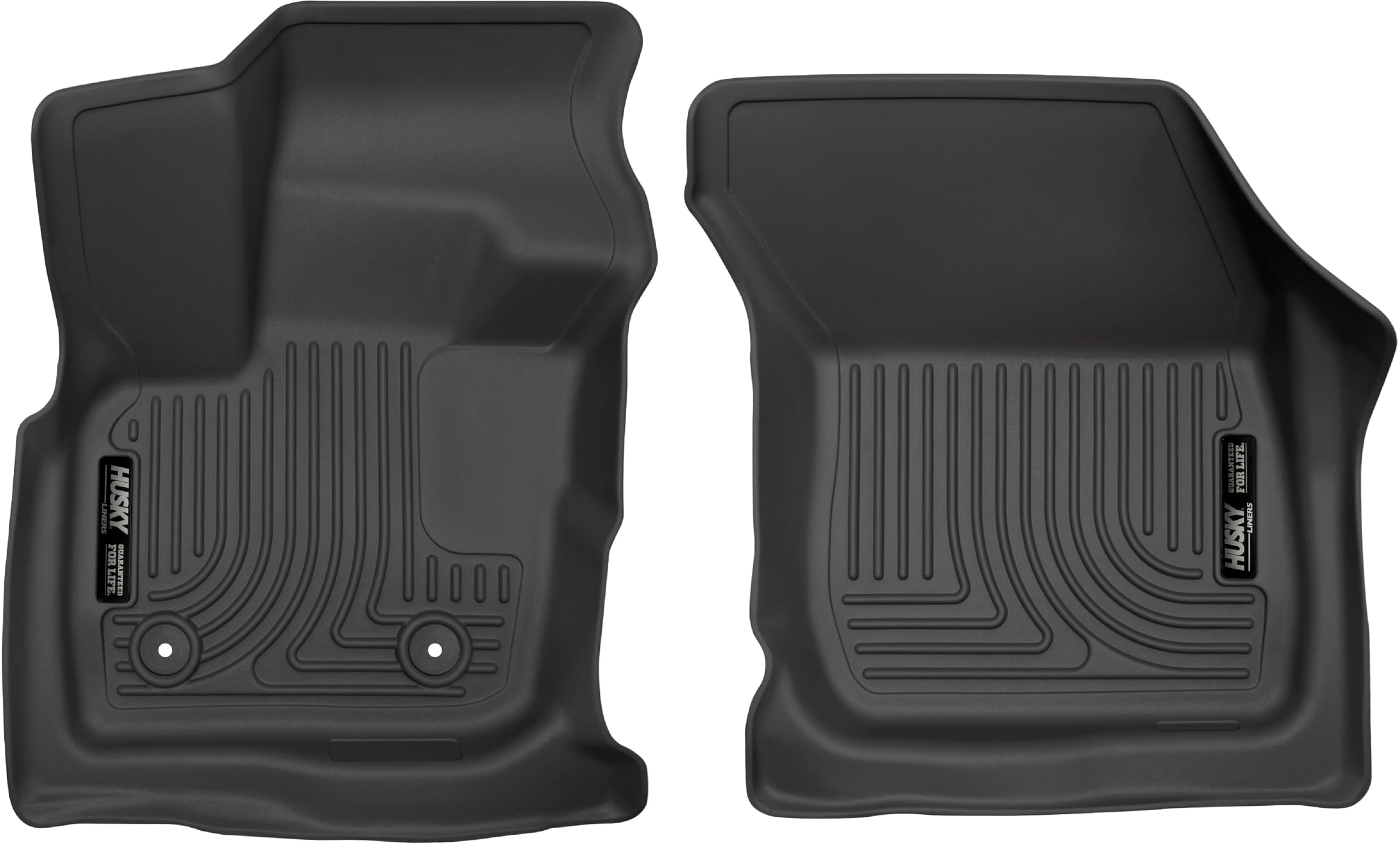 Weatherbeater Husky Liners Floor Mats | Fits 2017-2020 Ford Fusion; 2017-2020 Lincoln MKZ | Front Row, 2-pc Black - 13421