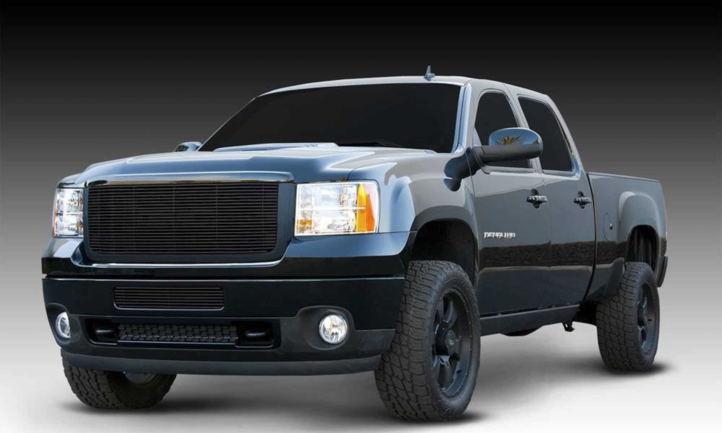 2011-2014 Sierra HD T-Rex Grilles Billet Grille, Black, 1 Pc, Overlay/Insert - PN #21209B