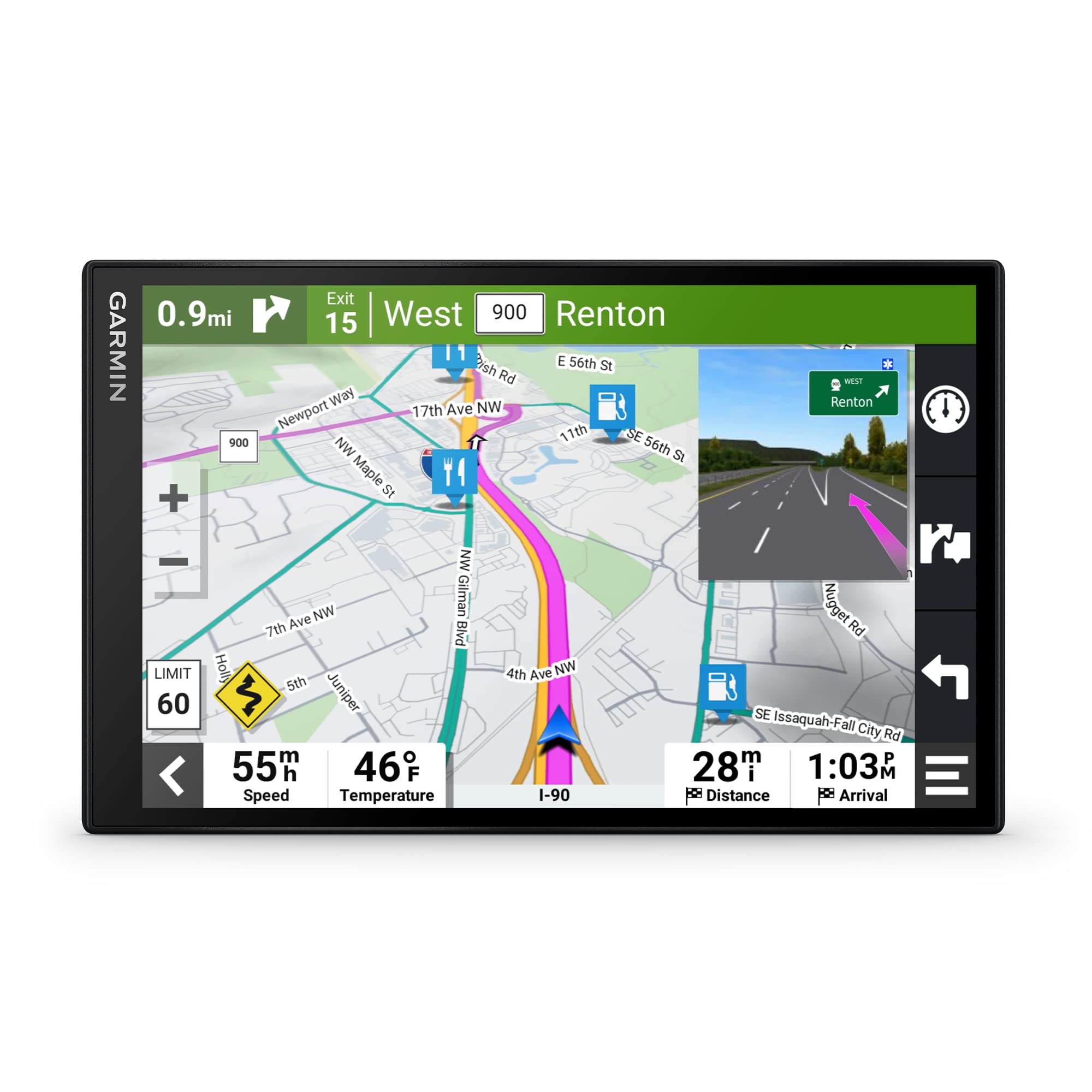 DriveSmart Garmin 86, 8-inch Car GPS Navigator with Bright, Crisp High-Resolution Maps and Garmin Voice Assist