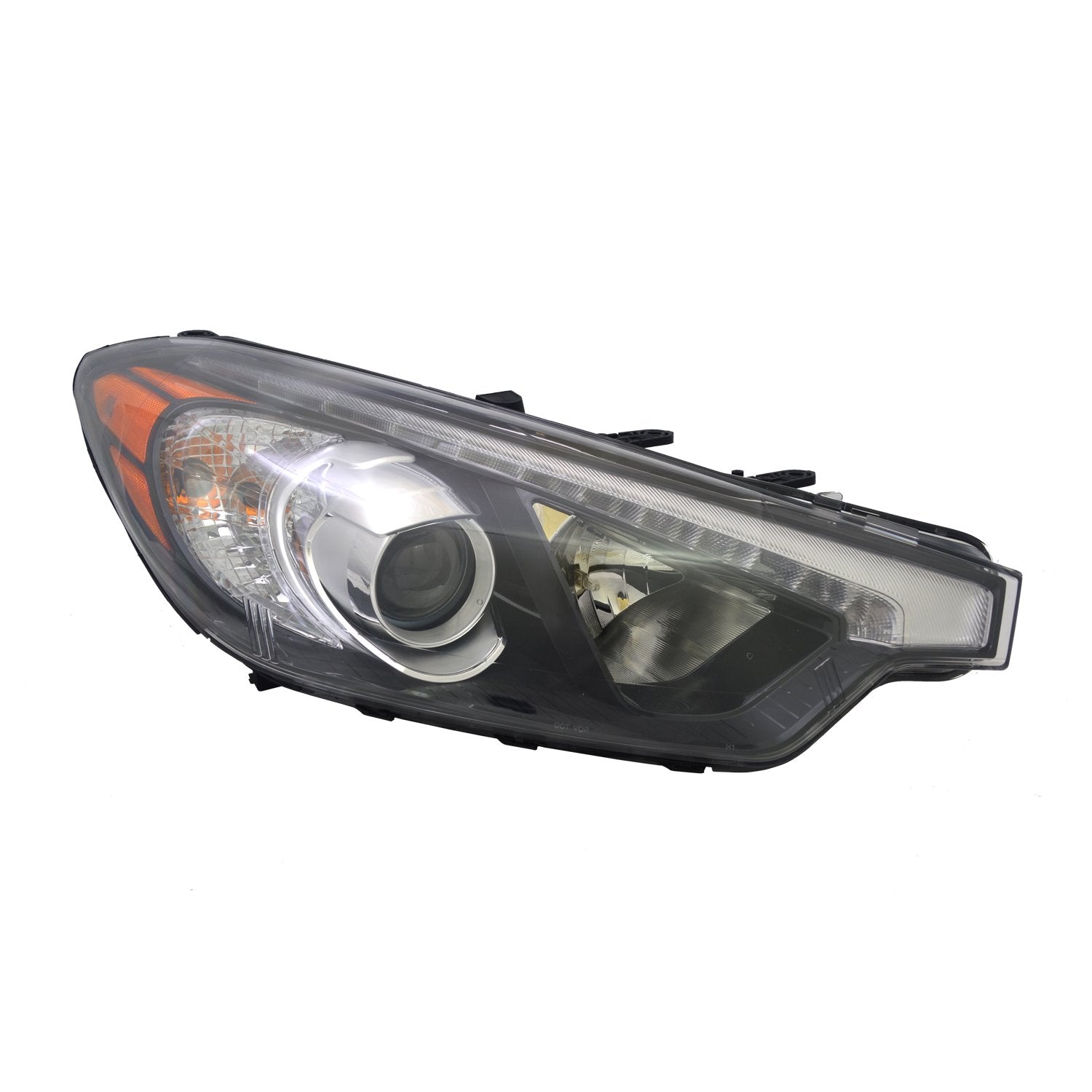 Right TYC Headlight Assembly Compatible with 2014-2015 Kia Forte