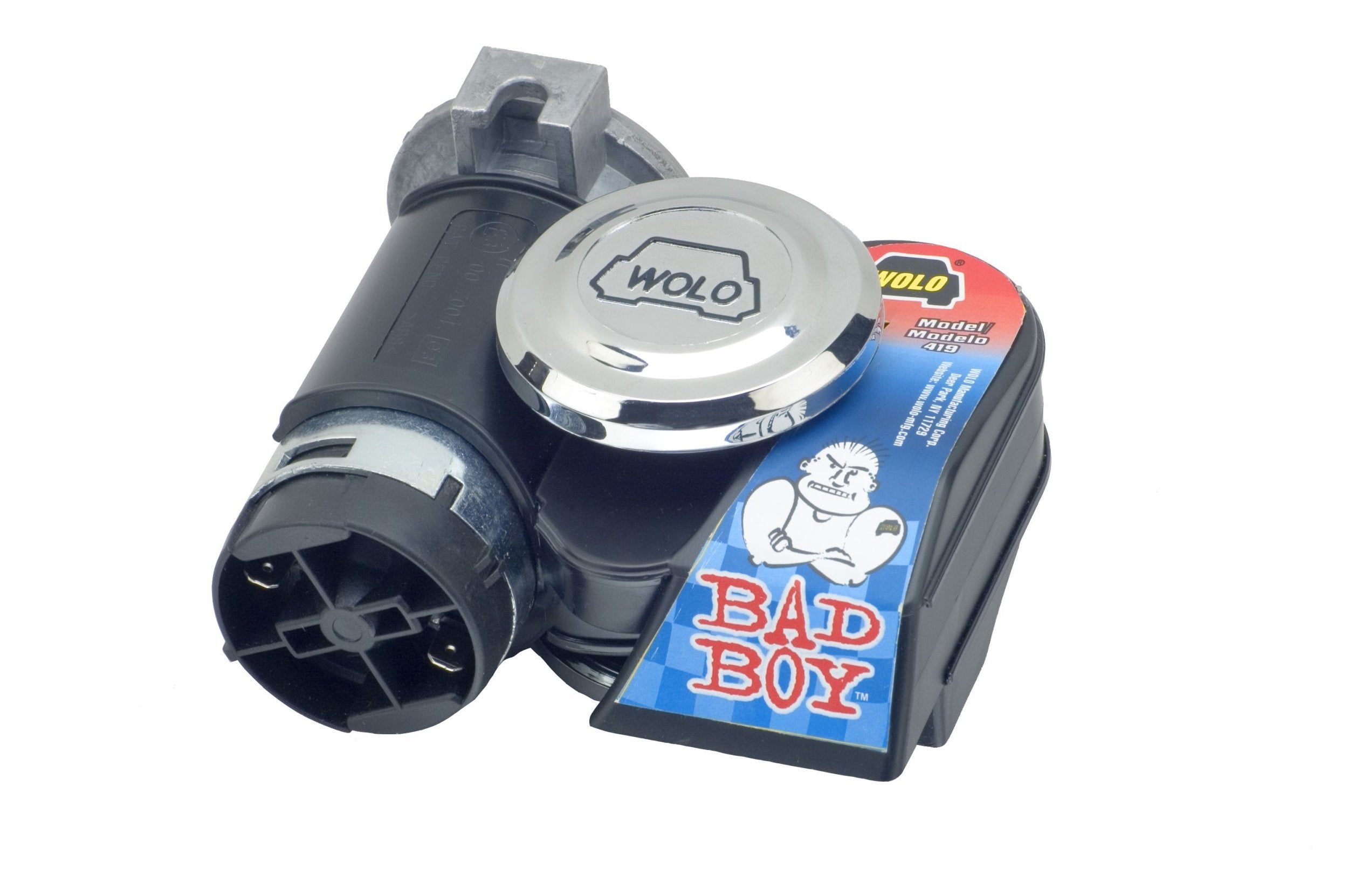 Bad Boy Wolo (419) Air Horn - 12 Volt , Black