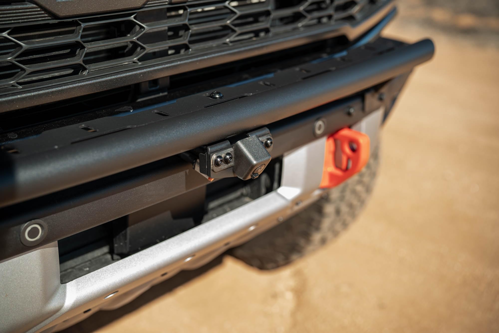 Offroad DV8 Tube Push Bar for 2021-2025 Ford Bronco | Fits OEM Modular Steel Bumper | Runs a 20" Light Bar, (8) 3" Pod Lights, or (4) 7" Round Lights | Protects Grille from Light Trail Debris | Steel