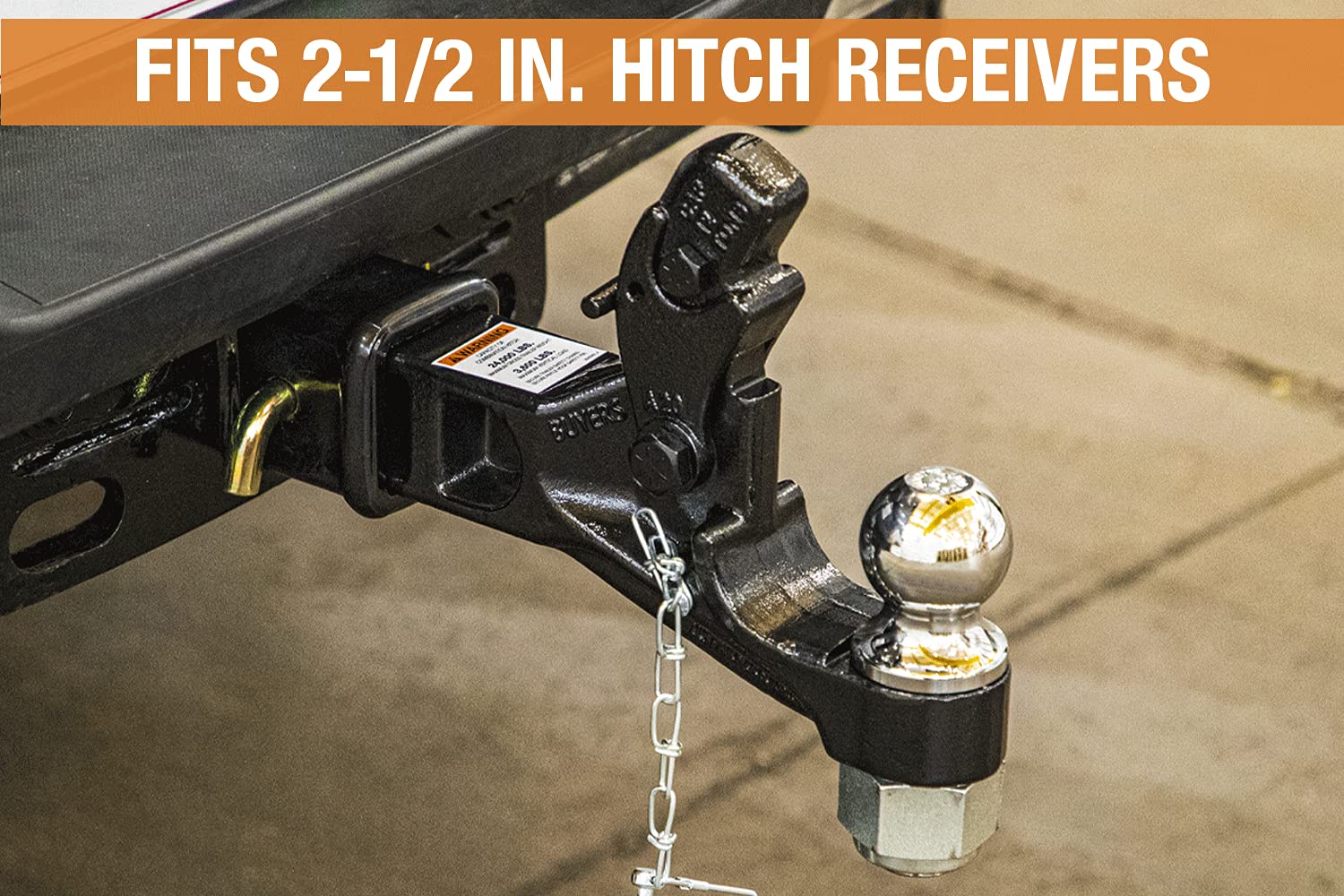 12 Ton Buyers Products Combination Hitch - 2-1/2 Inch Receiver, 2-5/16 Inch Ball -RM122516