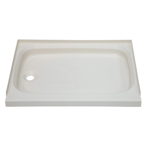 24" x 36" Lippert Replacement Parchment RV Shower Pan with Left Drain for Travel Trailers, 5th Wheels, and Motorhomes - 342922